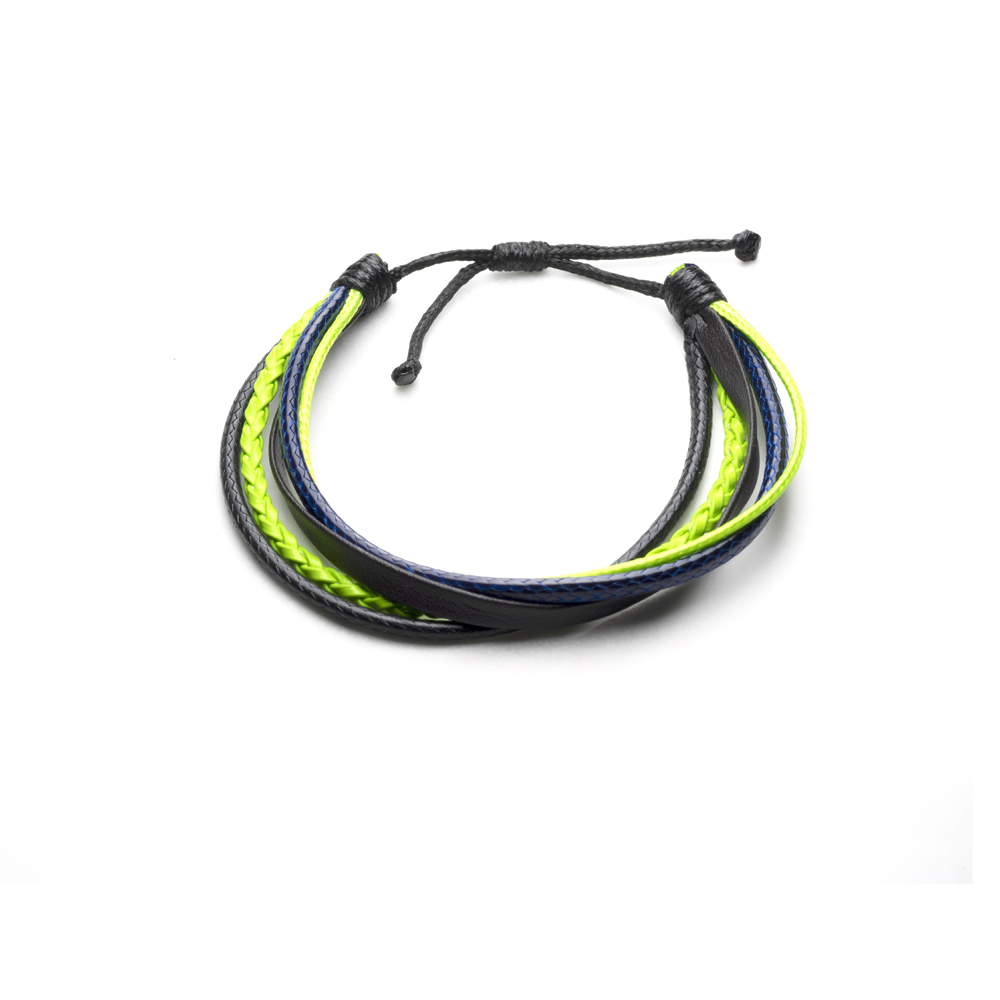 CrisFeather Gregory bratara piele neagra barbati