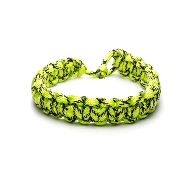 CrisFeather Green Hornet bratara paracord barbati maro