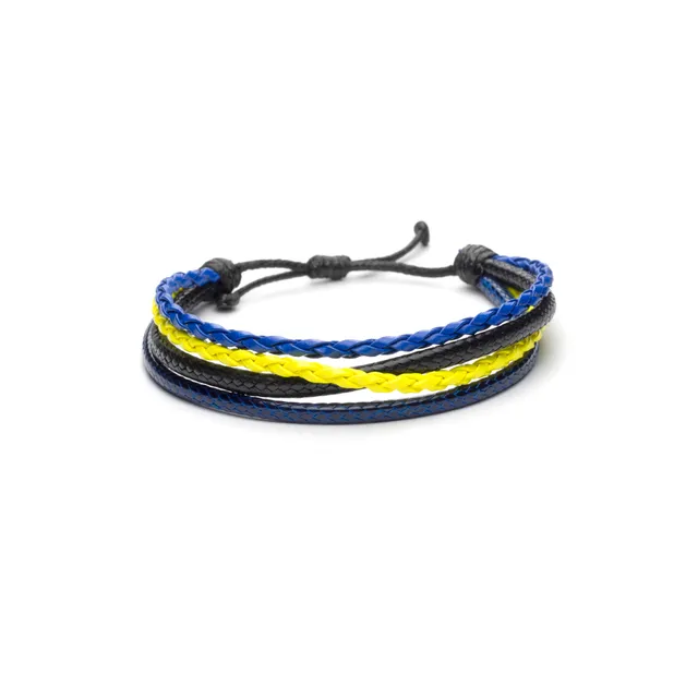CrisFeather Jeans Choice brățară piele albastru