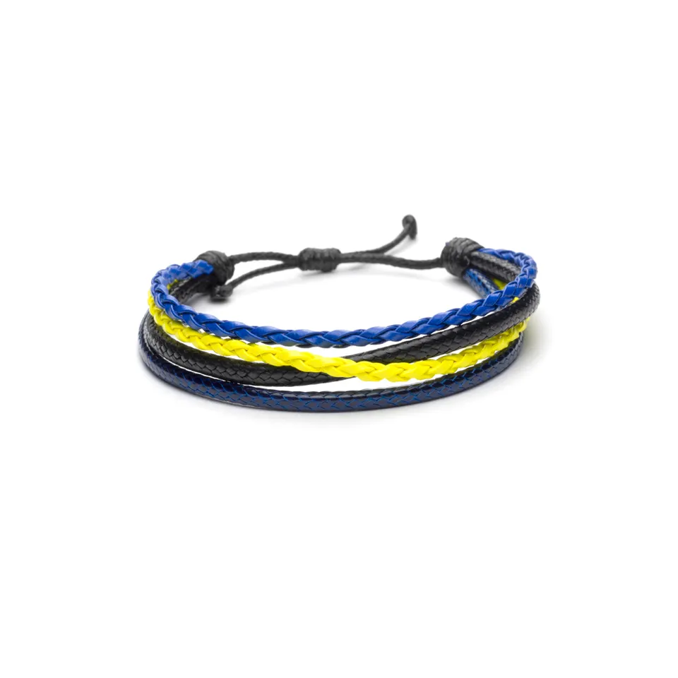 CrisFeather Jeans Choice brățară piele albastru