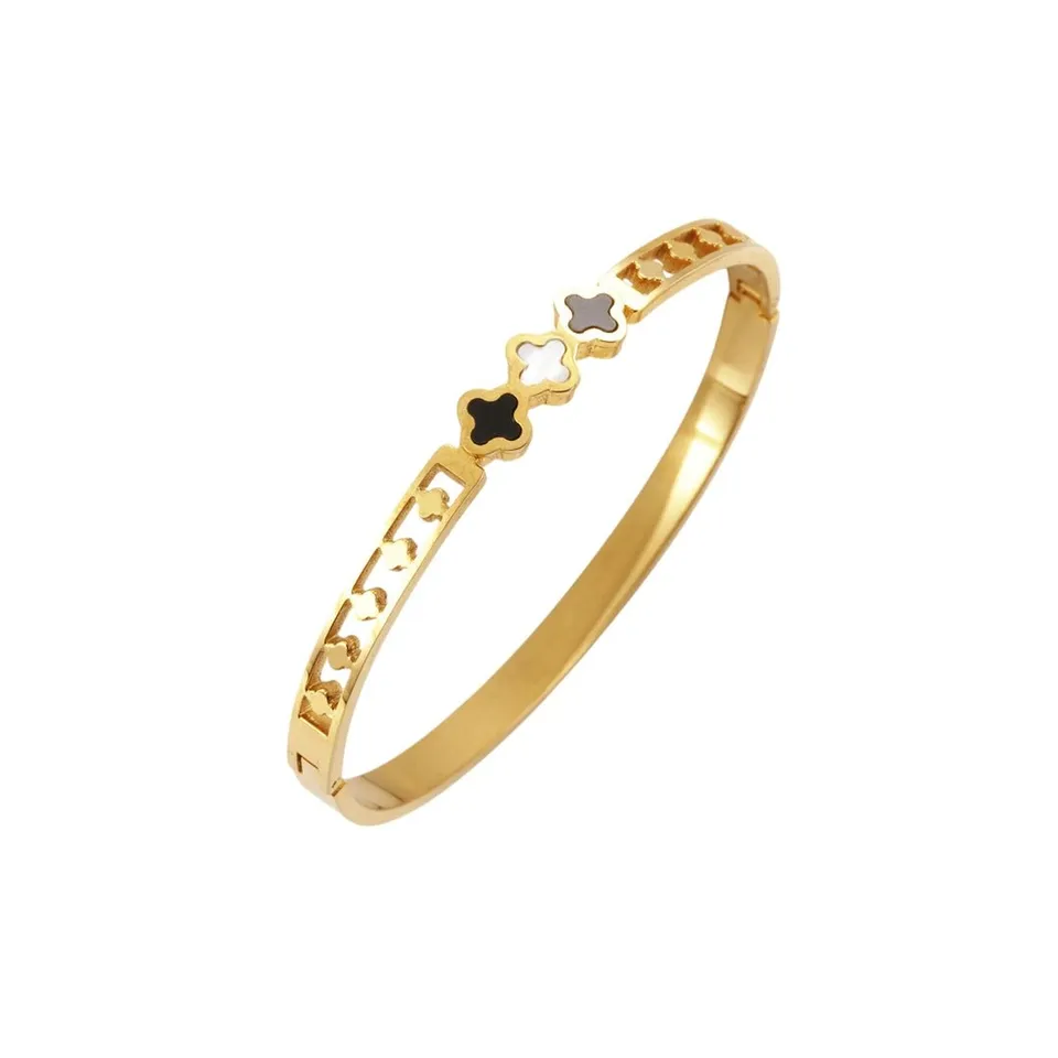 Rafini Triple Charm bratara placata aur reglabila