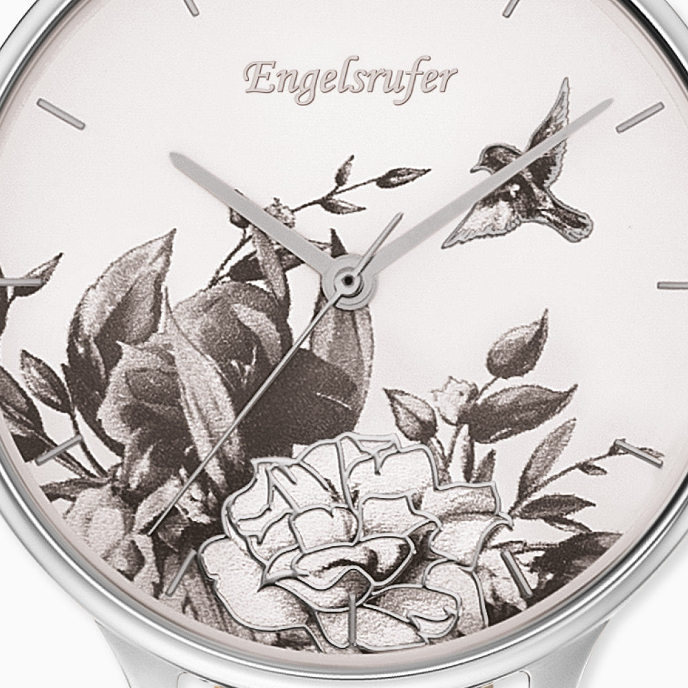 Engelsrufer Romantic Garden ceas dama gri flori