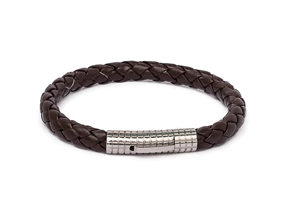 Dualstax Piele No 8 bratara piele maro 6mm