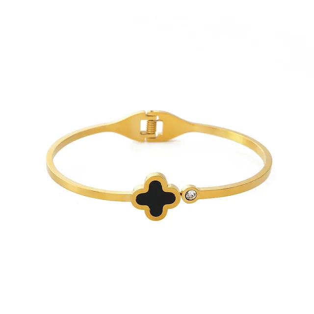 Rafini Flower Fixa bratara aurie reglabila placata 18K