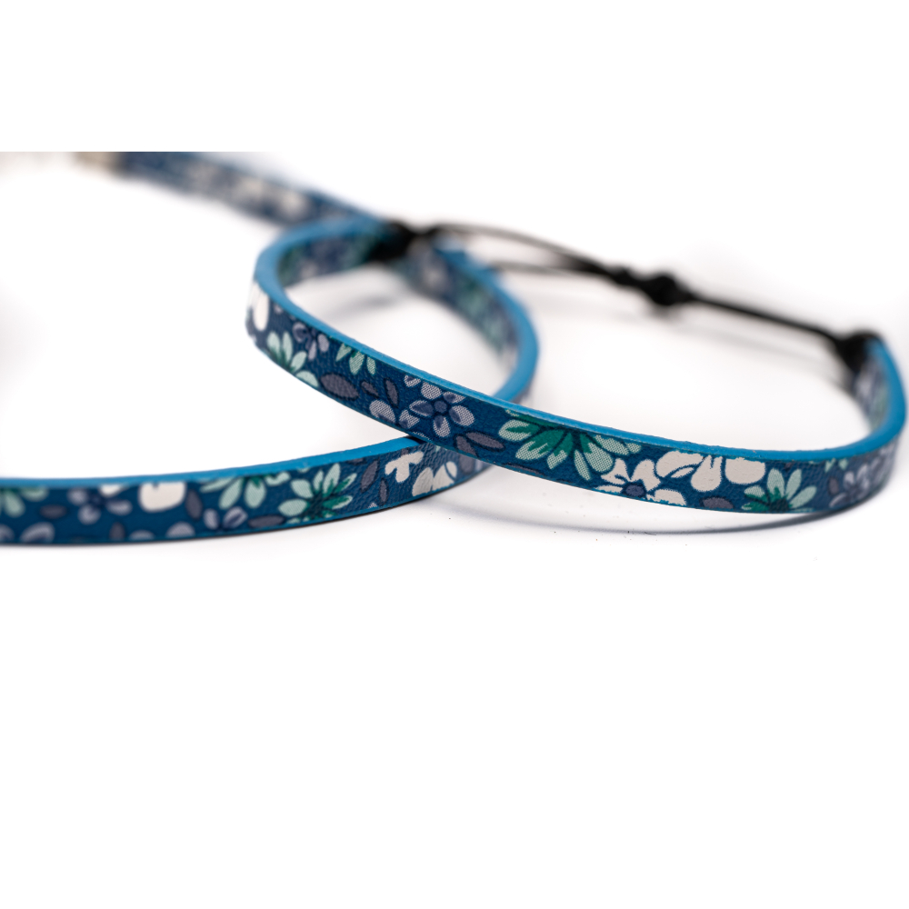 CrisFeather Blue Illy set choker brățară floral bleu