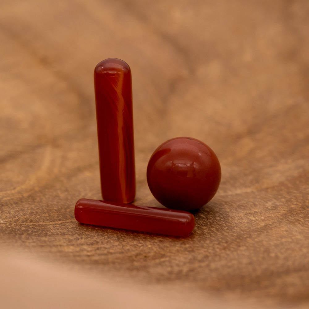 Engelsrufer Powerful Stone Jaspis Roșu perlă charm XS vitalitate
