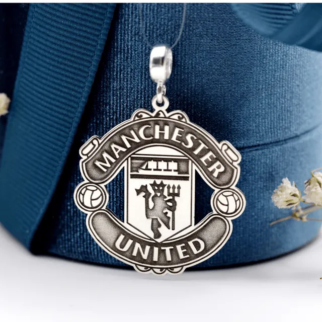 Margeluta.dincristal Manchester United pandantiv argint 925 sigla