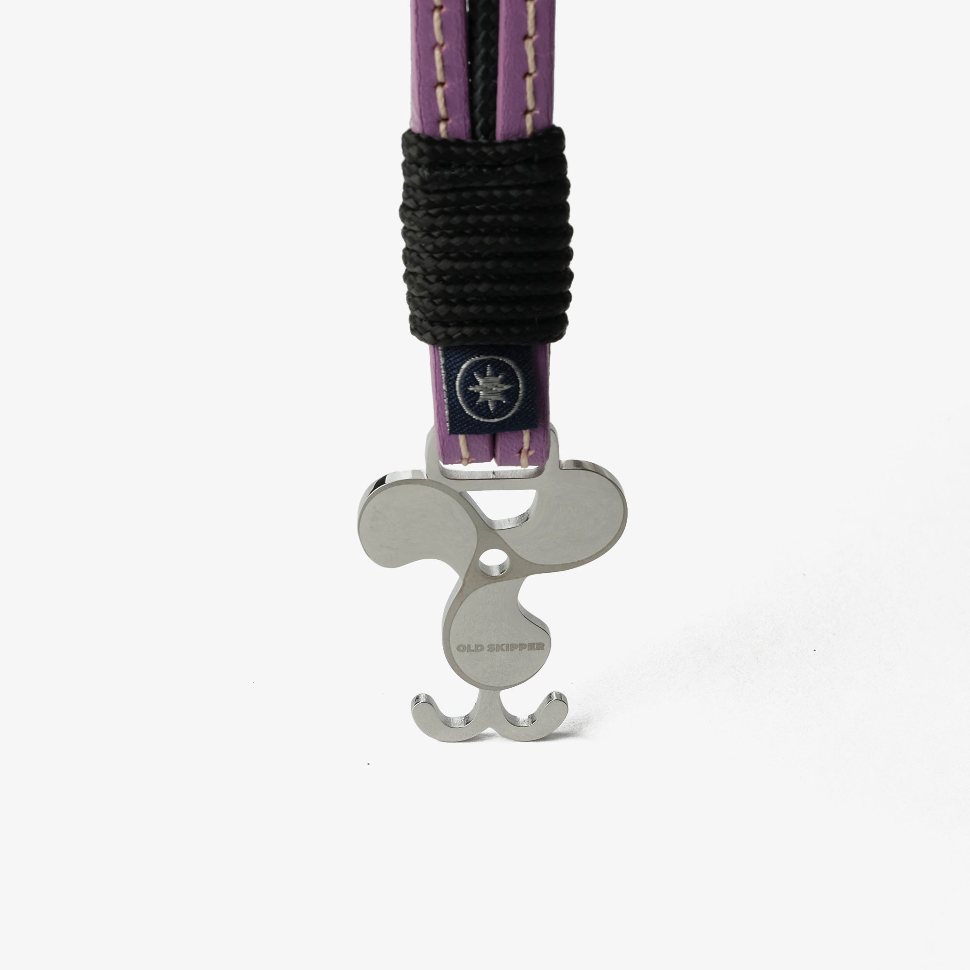 Old Skipper Lavender Mist bratara piele lila cusuta