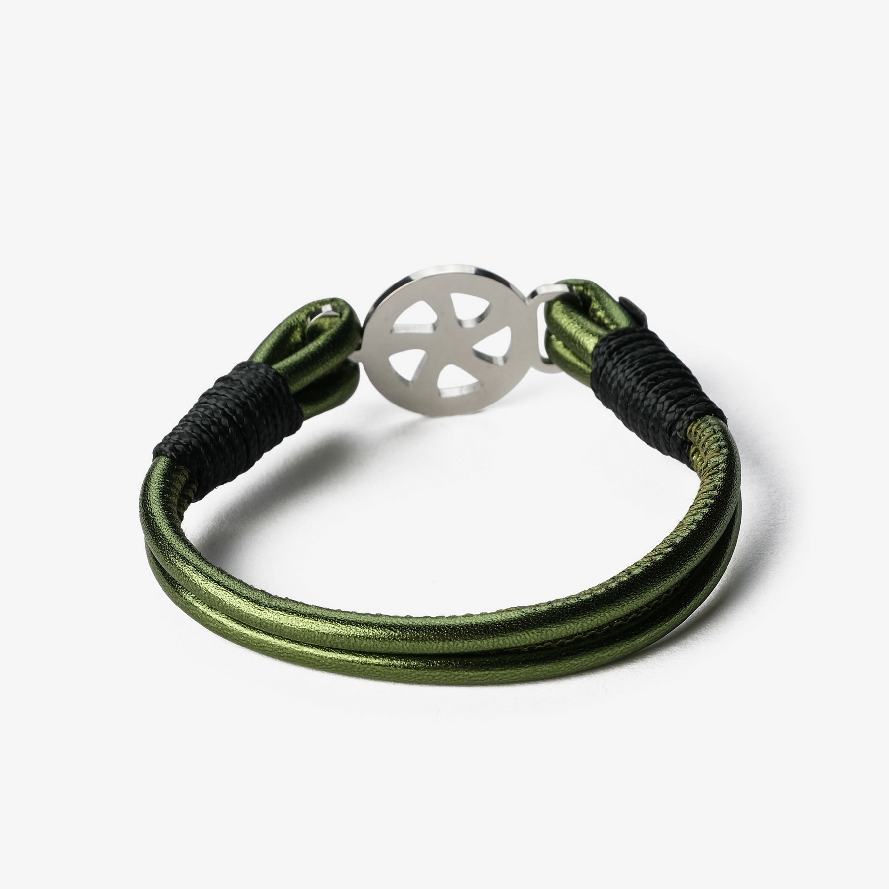 Old Skipper NPMLB-902M bratara piele verde roata carma