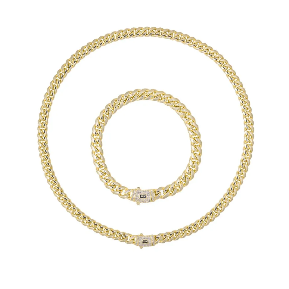 Rafini Monaco 10mm set aur bratara + colier 10 mm