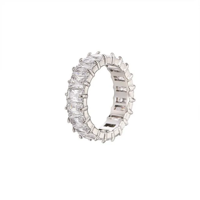 Rafini Magic Diamonds inel argintiu marime 8