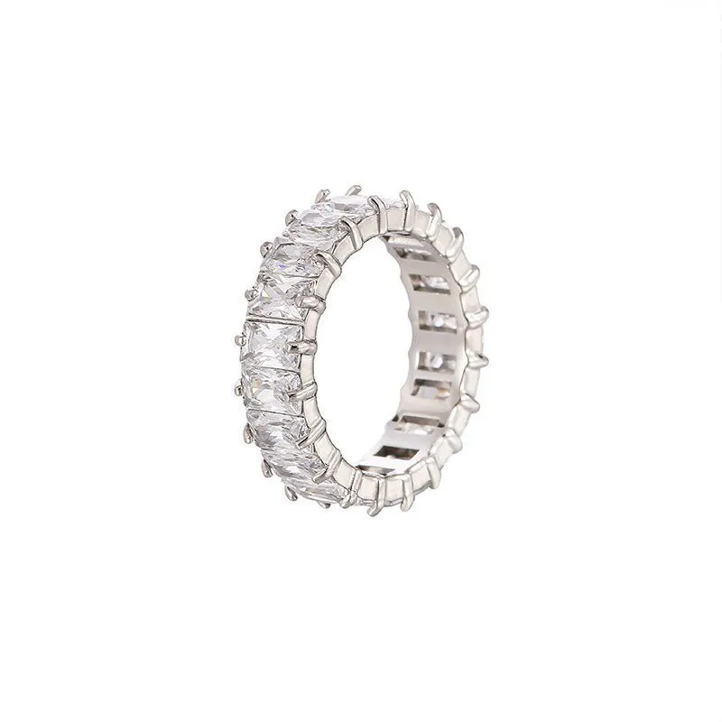Rafini Magic Diamonds inel argintiu marime 8