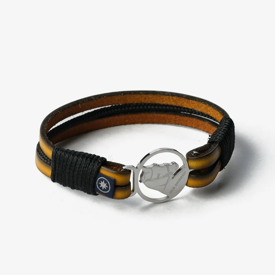 Old Skipper Royal Bee brățară Horse galbenă din piele