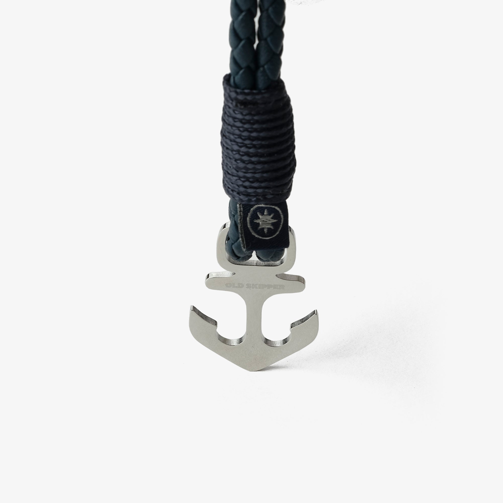 Old Skipper Deep Sea Anchor brățară bleumarin împletită