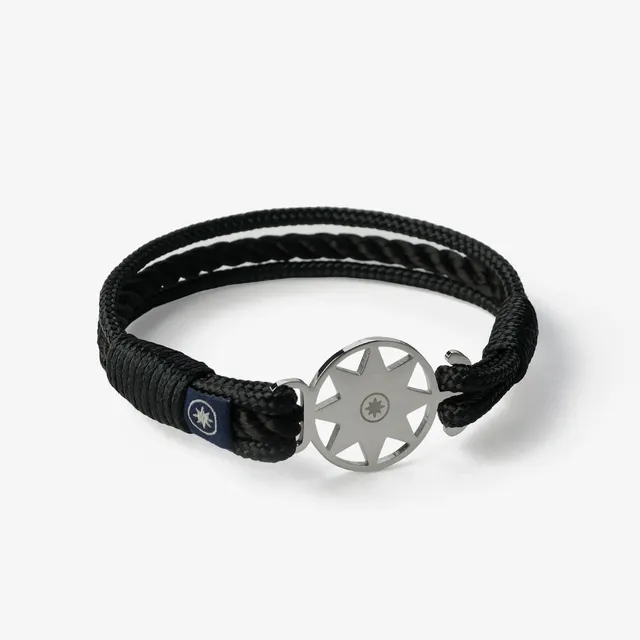 Old Skipper Midnight Onyx brățară șnur North Star negru