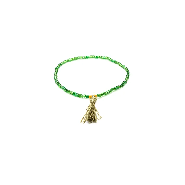 CrisFeather Zaya Ankle bratara glezna verde smarald elastica
