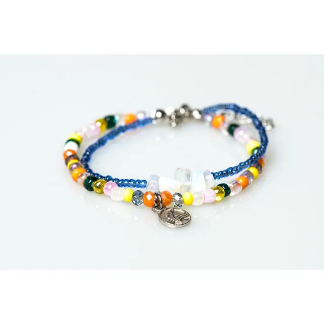 CrisFeather Dely brățară opal nisip argint 925