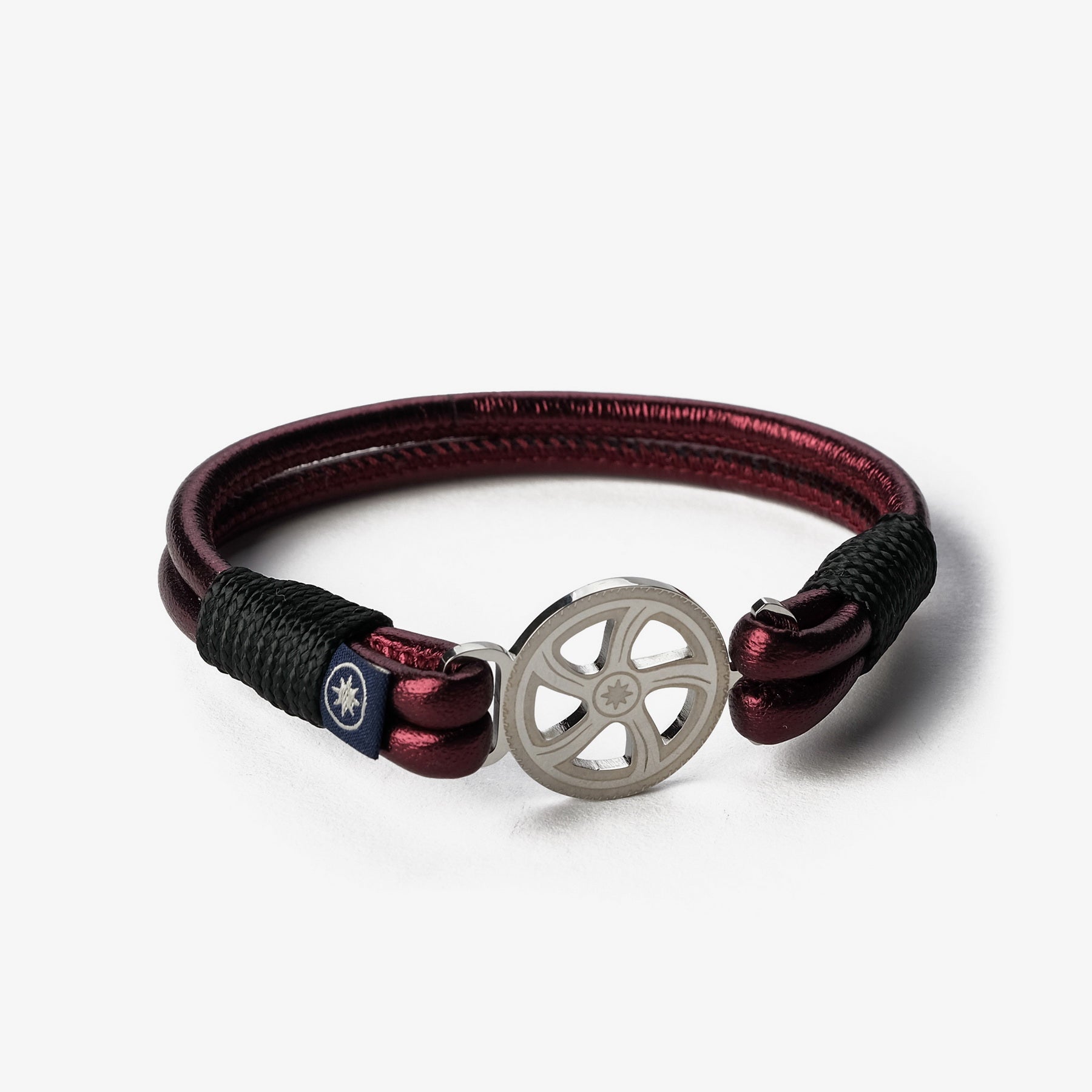 Old Skipper Crimson Tide bratara piele visiniu M 18cm