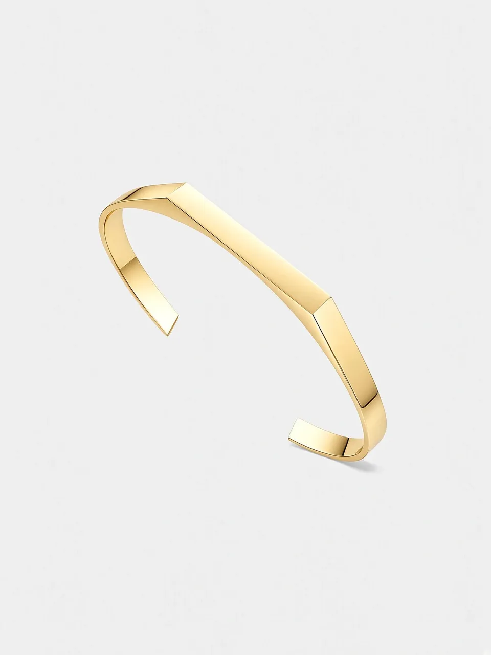 Rafini Hexa Gold bratara cuff placata aur 18K ajustabila