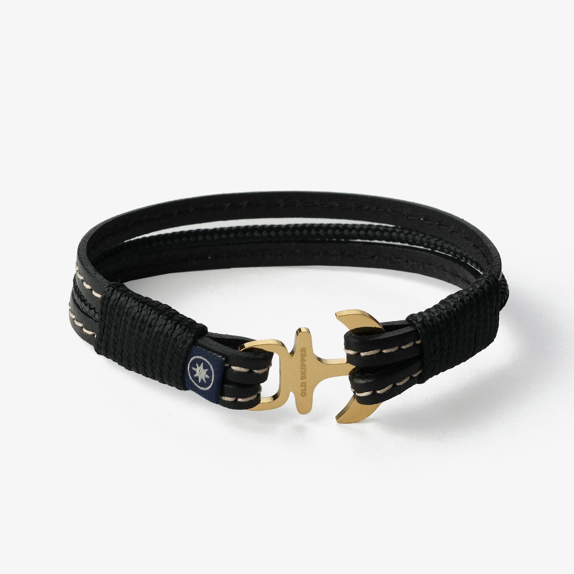 Old Skipper Midnight Elegance Horse brățară piele neagră