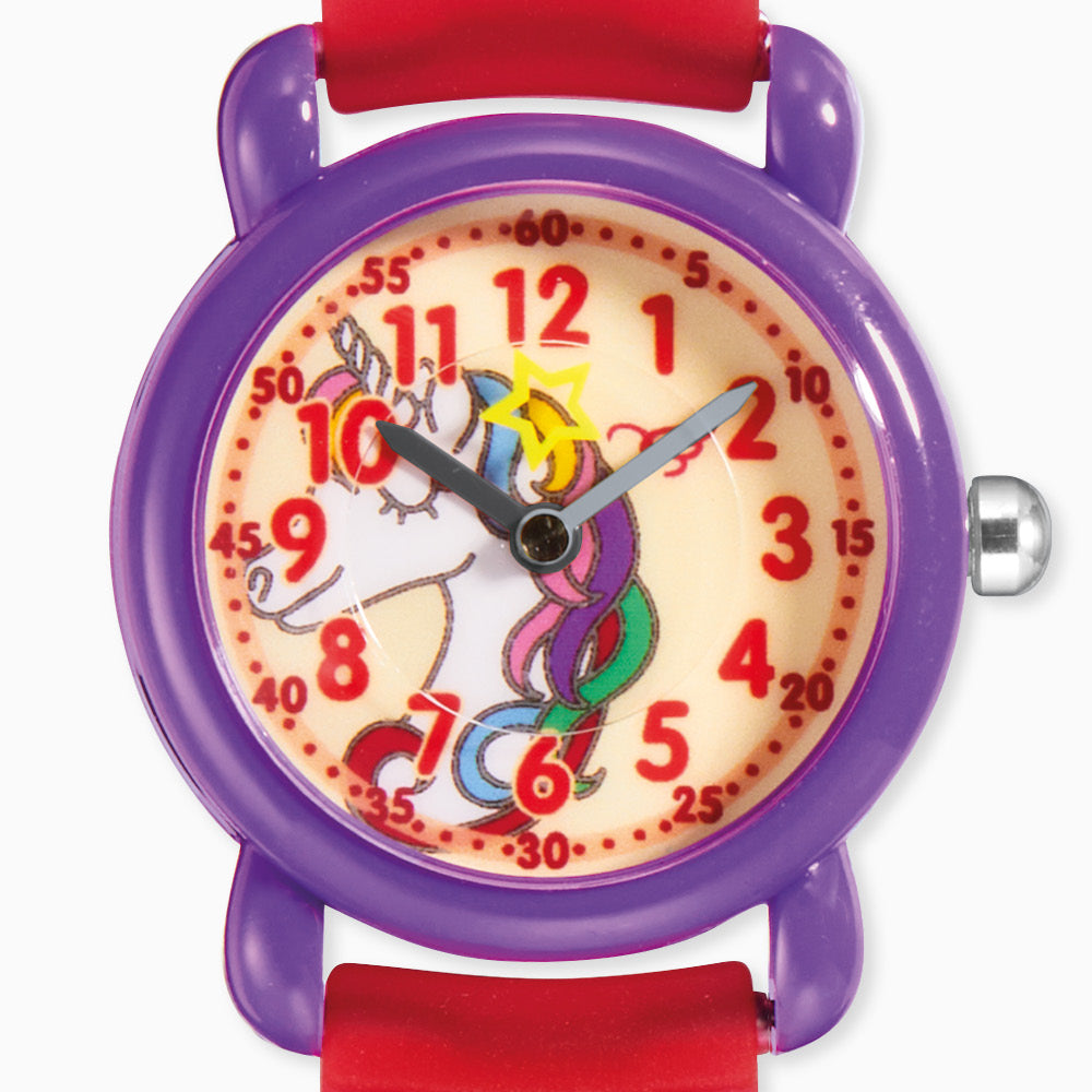 Engelsrufer Herzengel Einhorn ceas copii unicorn cu penar