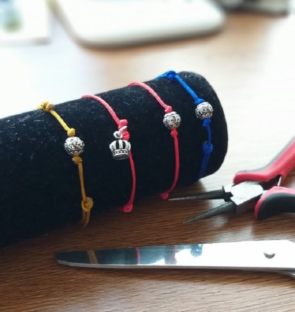 Dualstax Ohm bratara argint reglabila 8mm