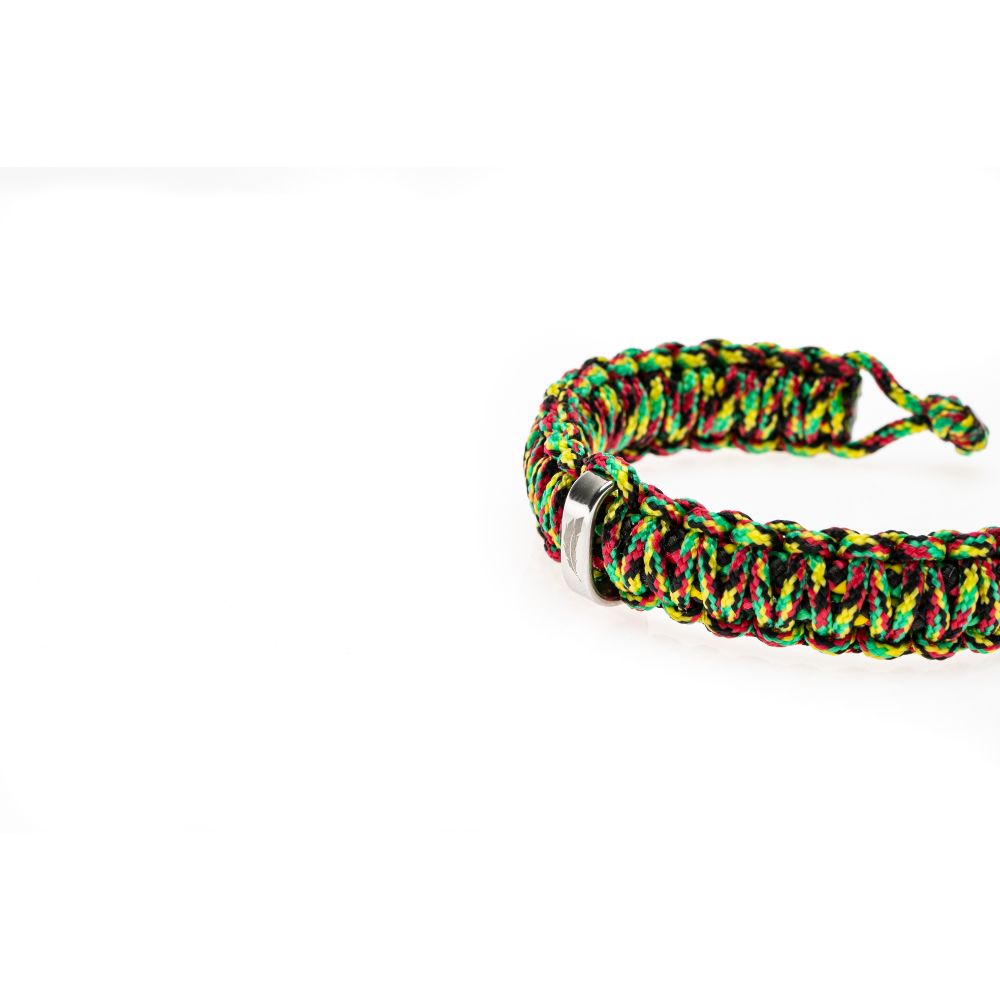 CrisFeather Rasta Knot brățară paracord negru
