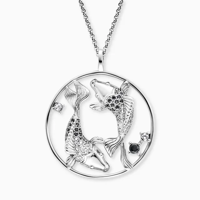 Colier Engelsrufer Yin Yang pesti zirconia multicolor