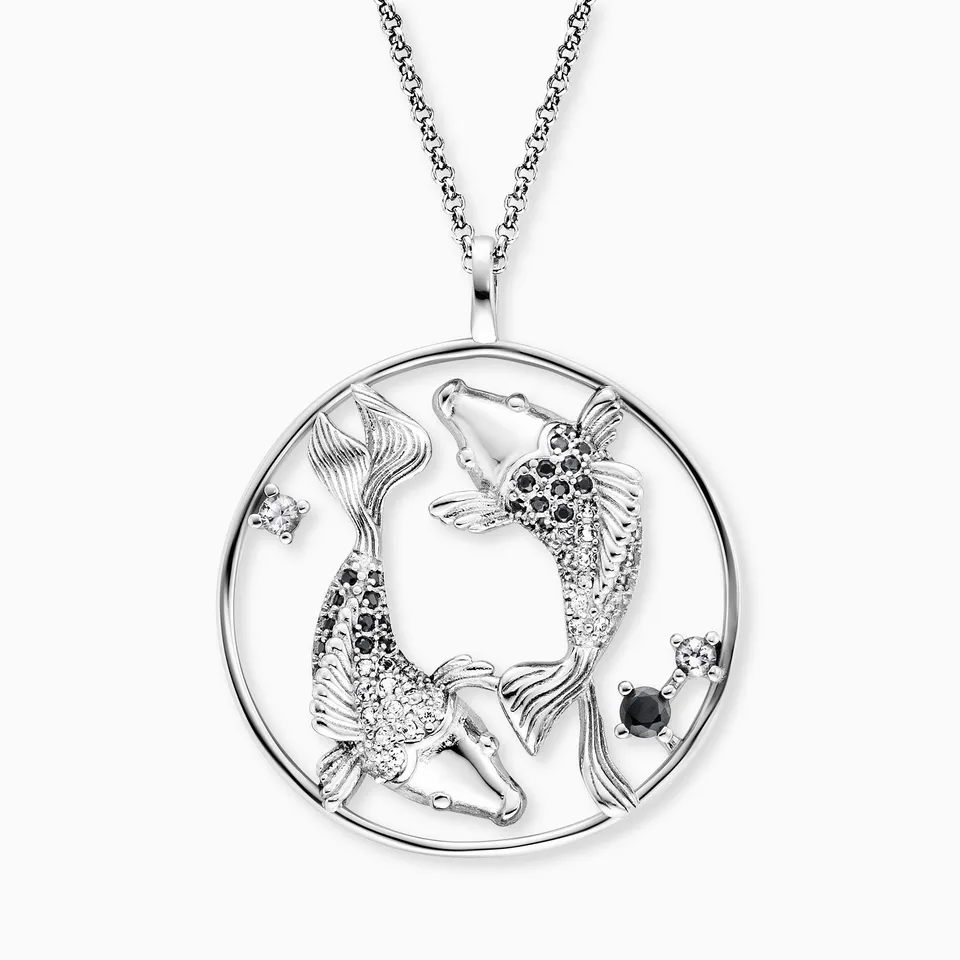 Colier Engelsrufer Yin Yang pesti zirconia multicolor
