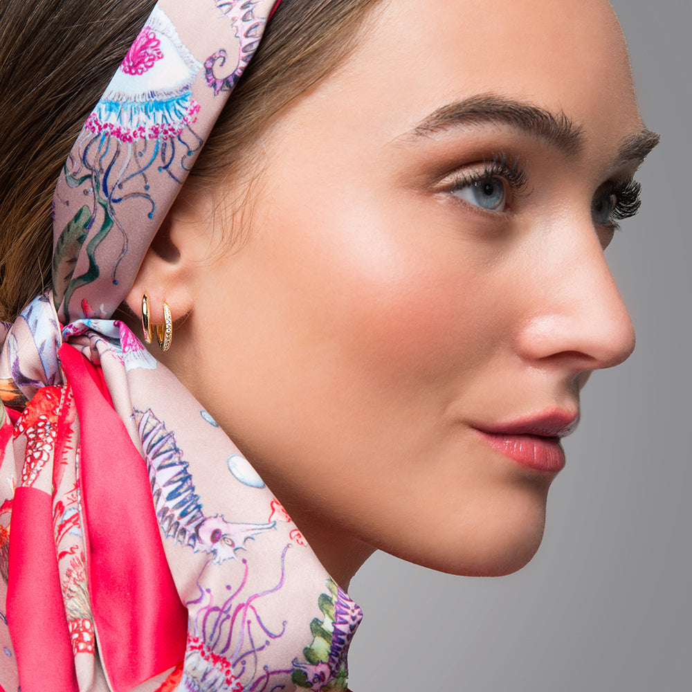 Engelsrufer Lola cercei creole argint zirconia