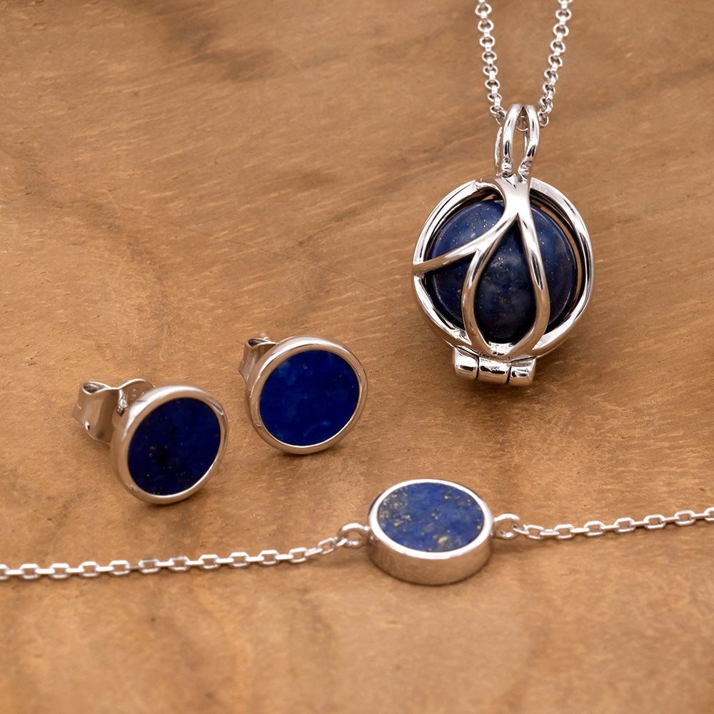 Engelsrufer Powerful Stone bratara argint lapislazuli albastru