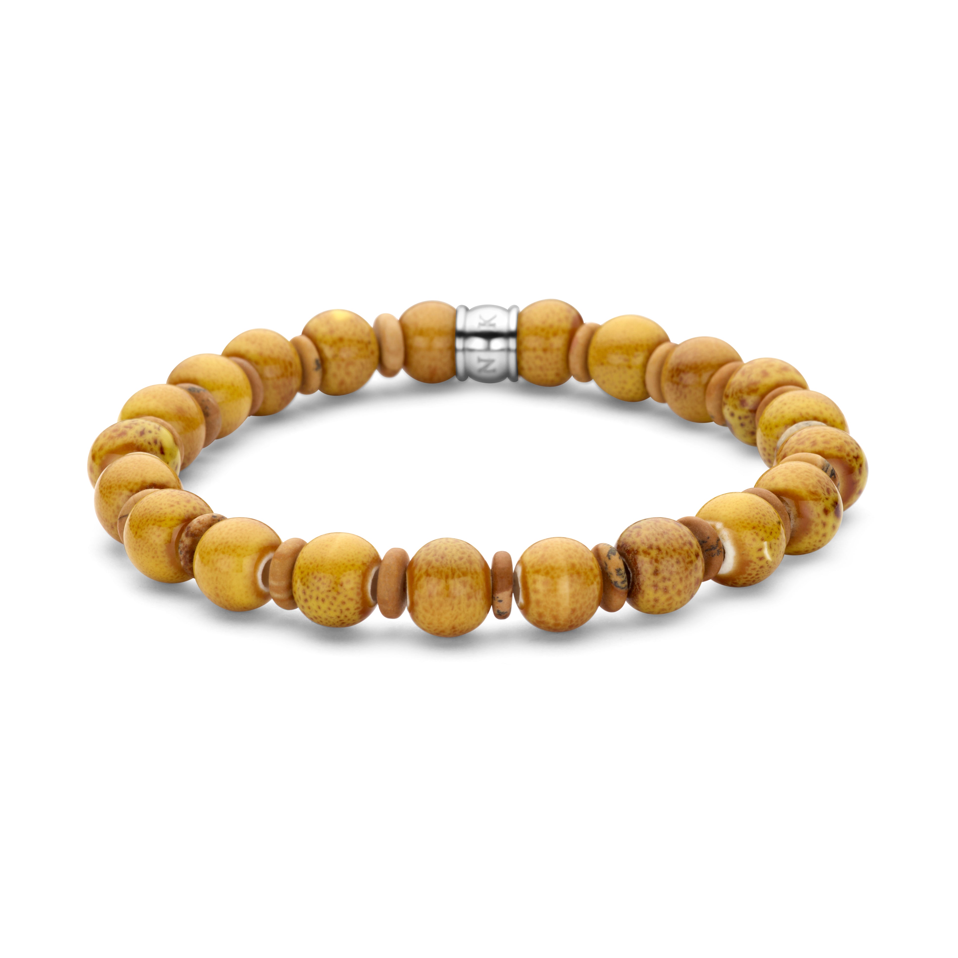 Frank 1967 Ceramic Bead bratara ceramica rosu