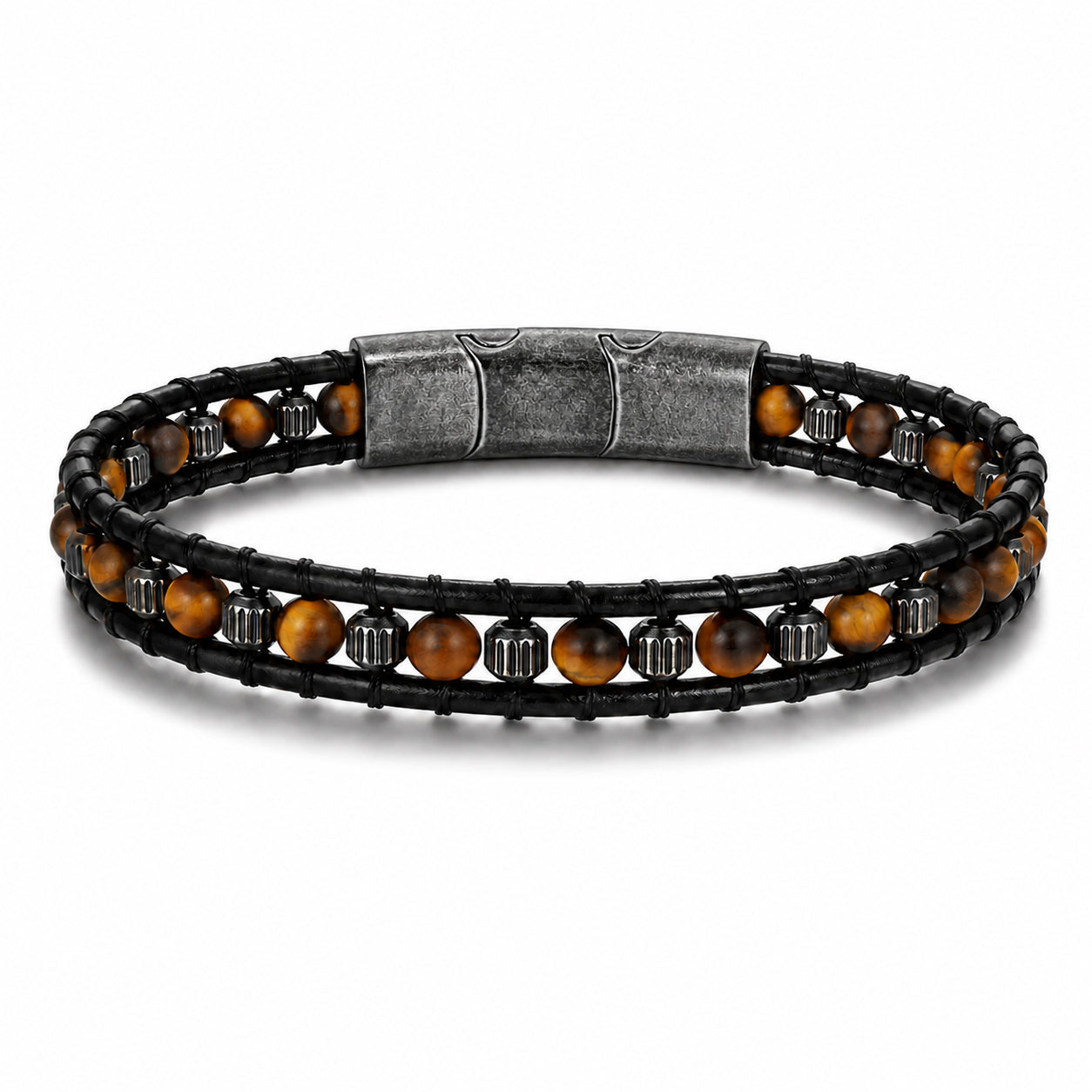 Frank 1967 Leather Stone bratara barbati piele