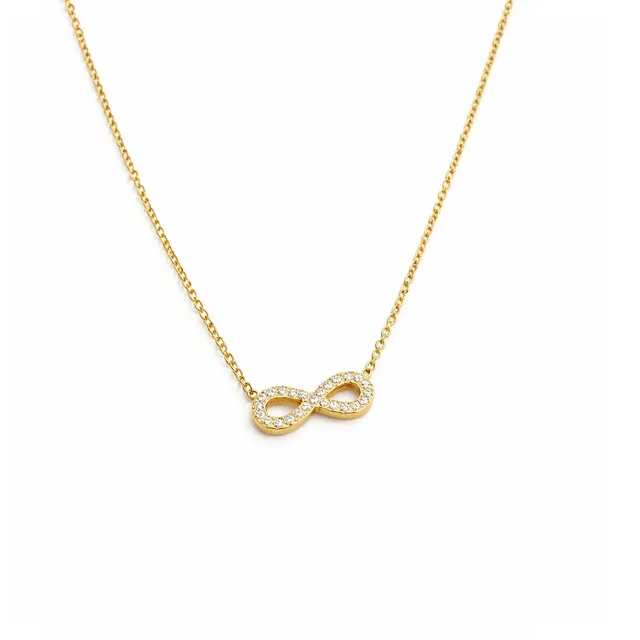 Rafini Infinit lantisor auriu placat aur 18K
