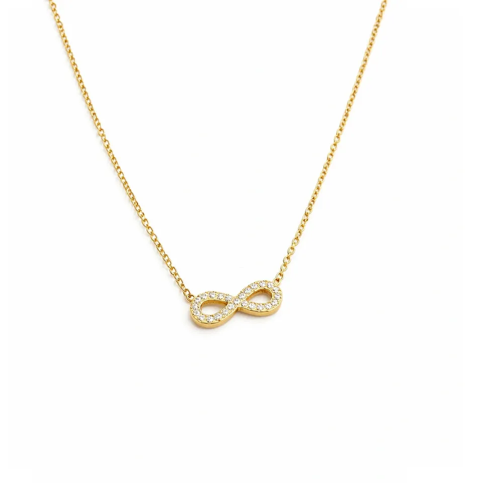 Rafini Infinit lantisor auriu placat aur 18K