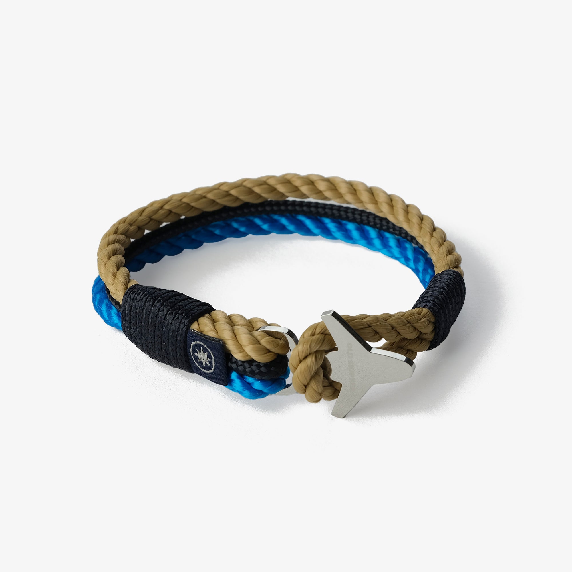 Old Skipper Electric Tide brățară funie bej stea nordică