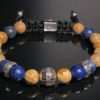dualstax Picture Jasper brățară argint 925 reglabilă