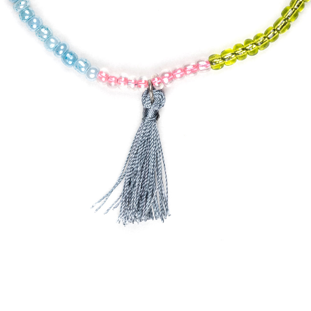 CrisFeather Tira brățară gleznă mărgele multicolor