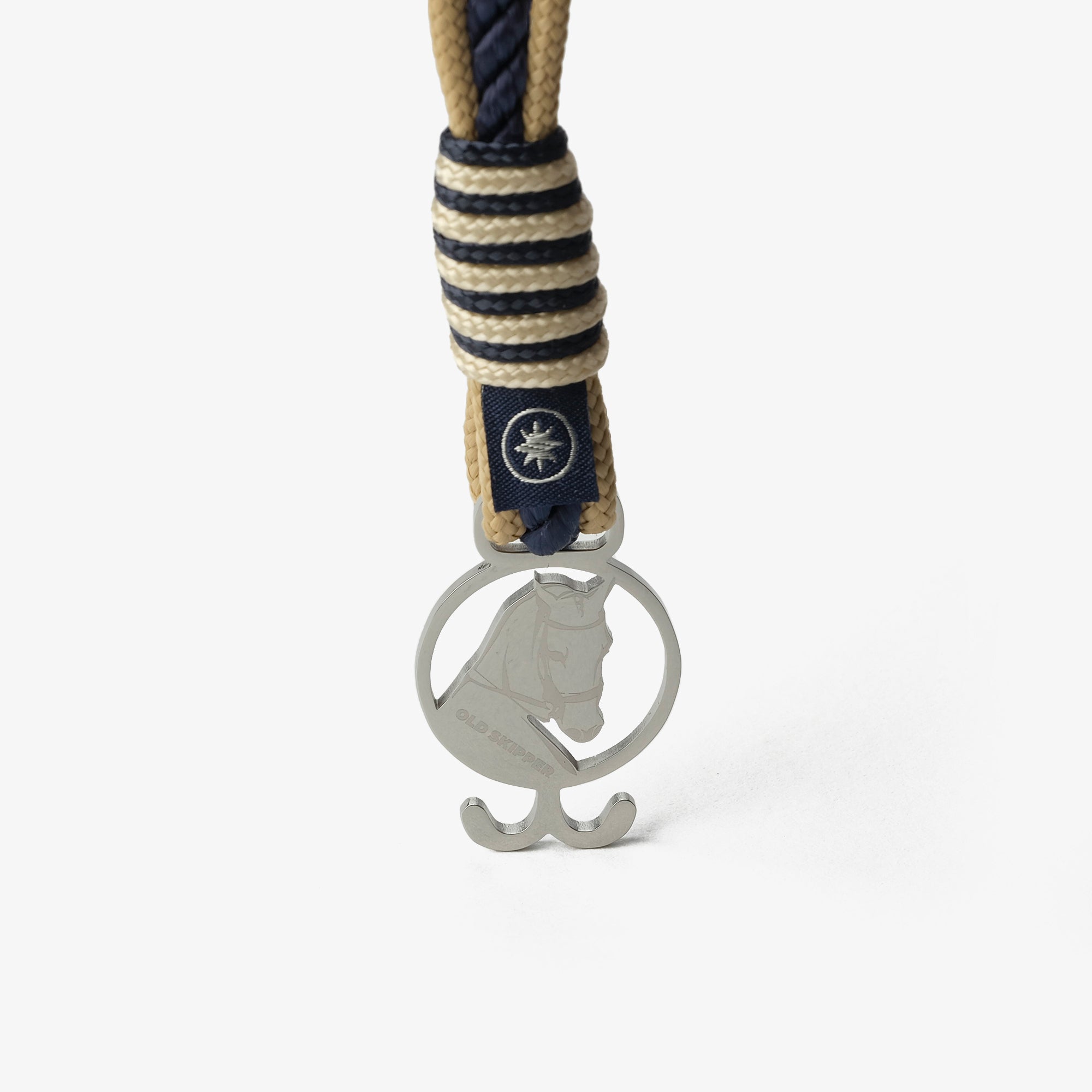 Old Skipper Beachcomber's Braid Horse bratara sfoara bej-bleumarin M