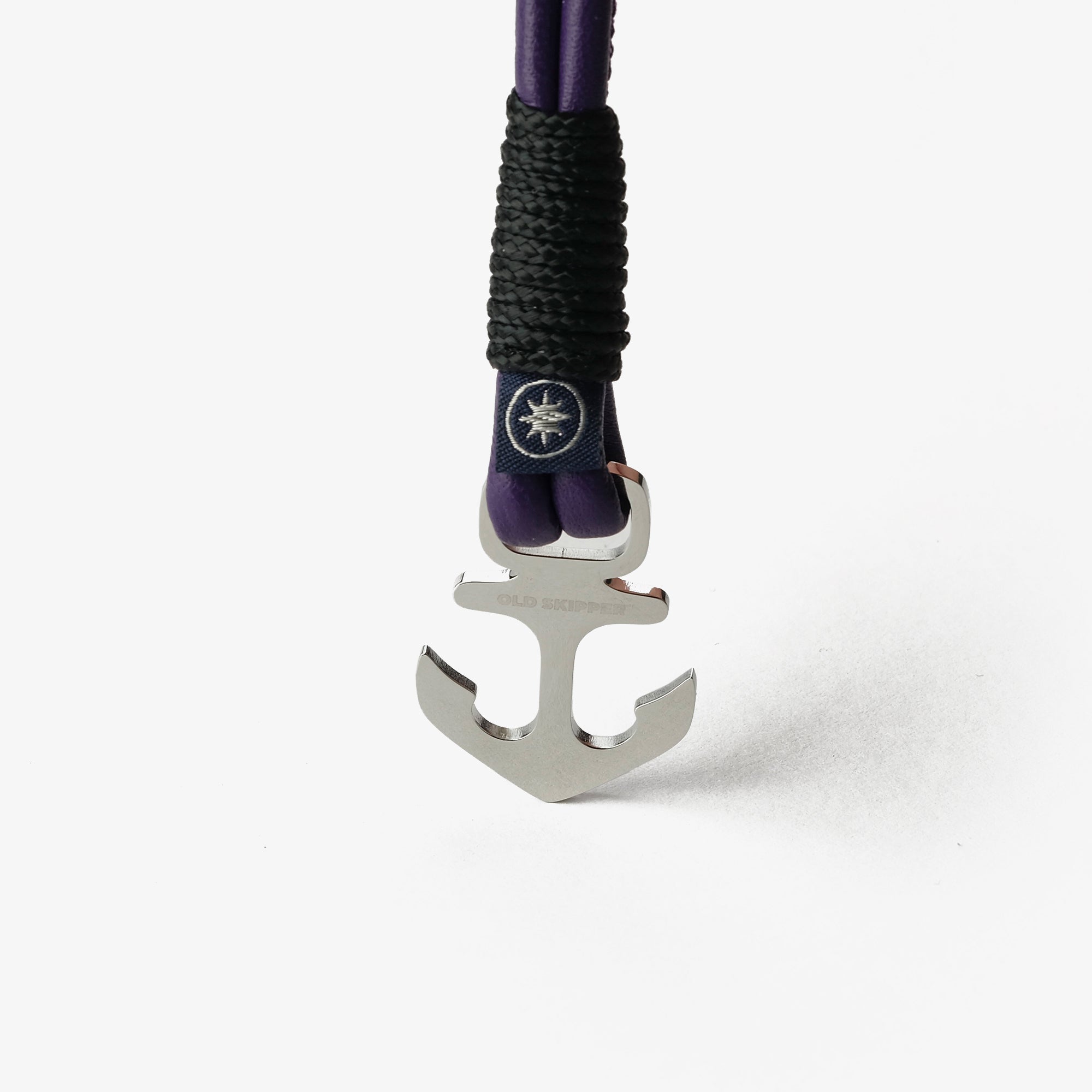 Bratara nappa Old Skipper Royal Amethyst mov ancora