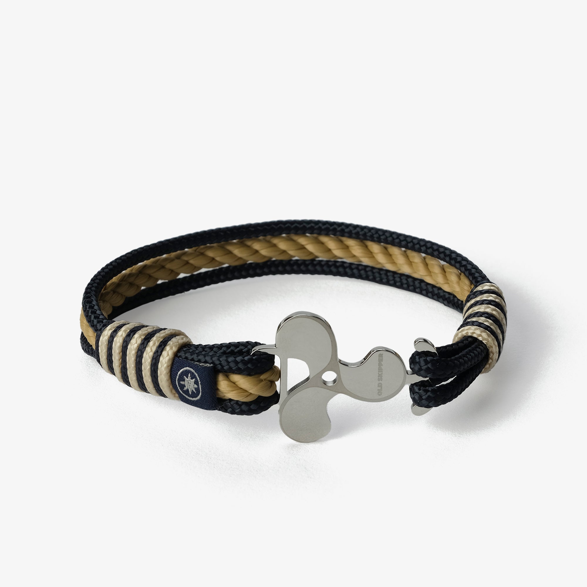 Old Skipper Sailor brățară funie bleumarin-bej