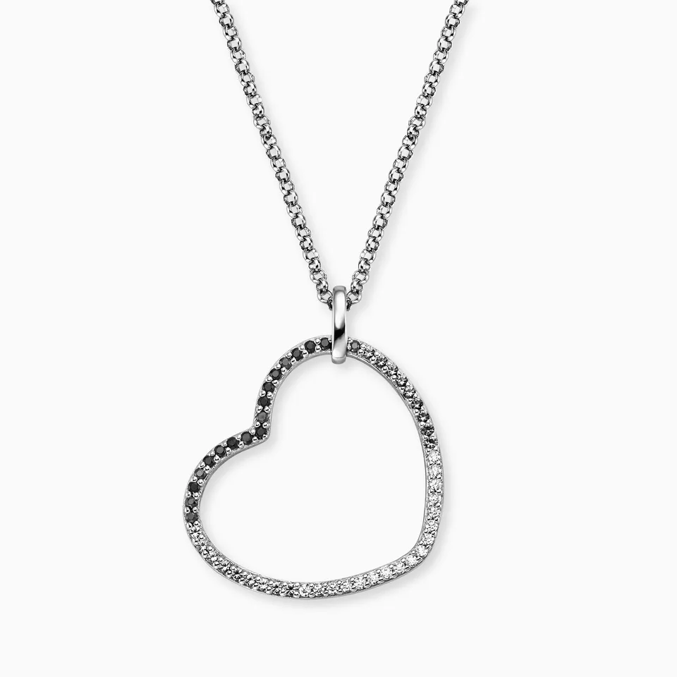 Engelsrufer Shade Herz colier argint zirconia multicolor