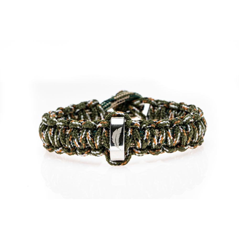CrisFeather Army Knot brățară paracord kaki 2m
