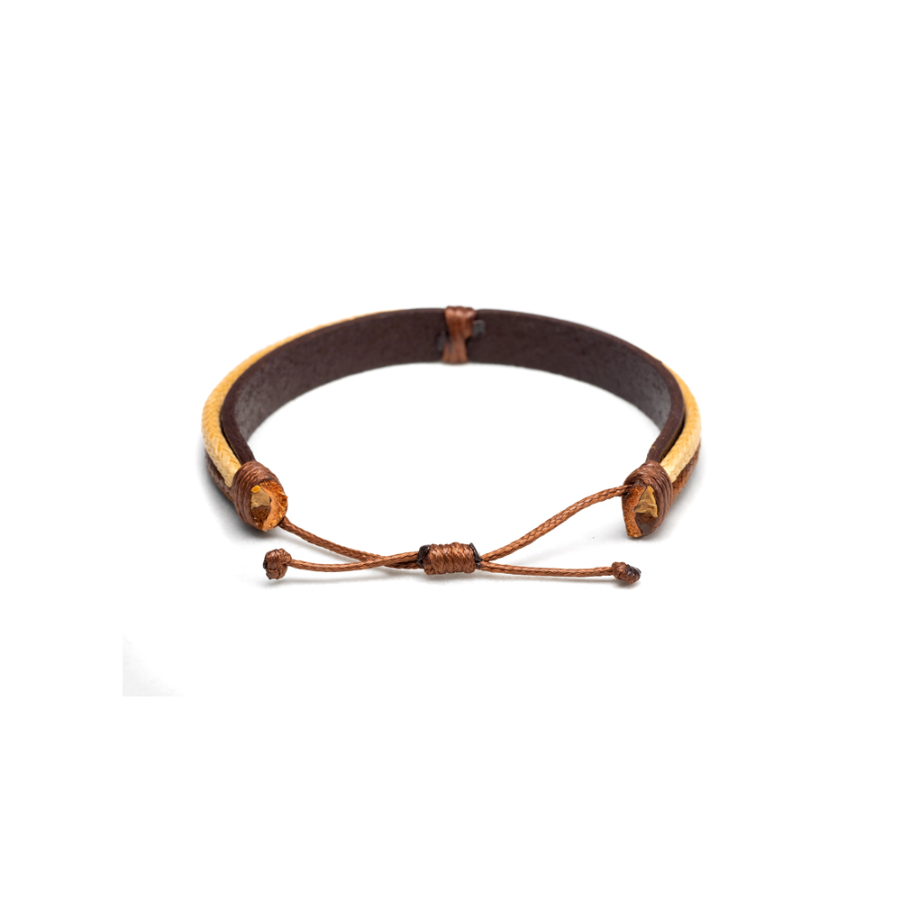 CrisFeather ManChoice bratara piele neagra barbati