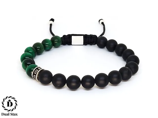 Dualstax No.22 bratara barbati agat ochi de tigru