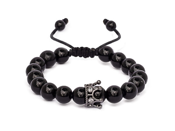 Dualstax No.11 brățară bărbați onix reglabilă