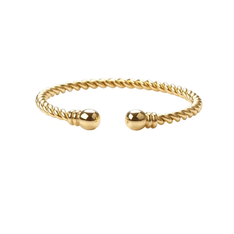 Rafini Twist Luxe bratara ajustabila placata aur 18K