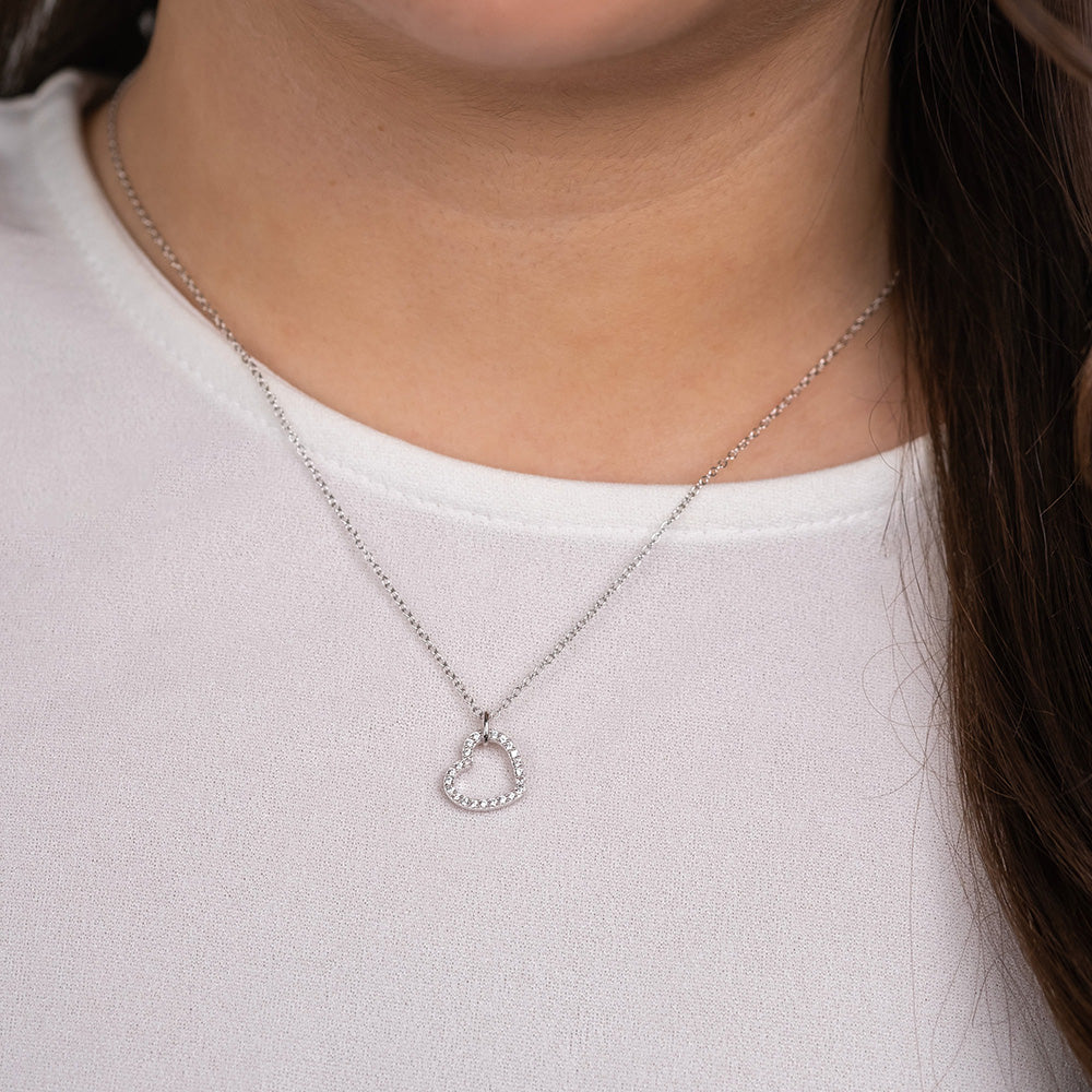Engelsrufer With Love colier inimă argint 925 cu zirconia
