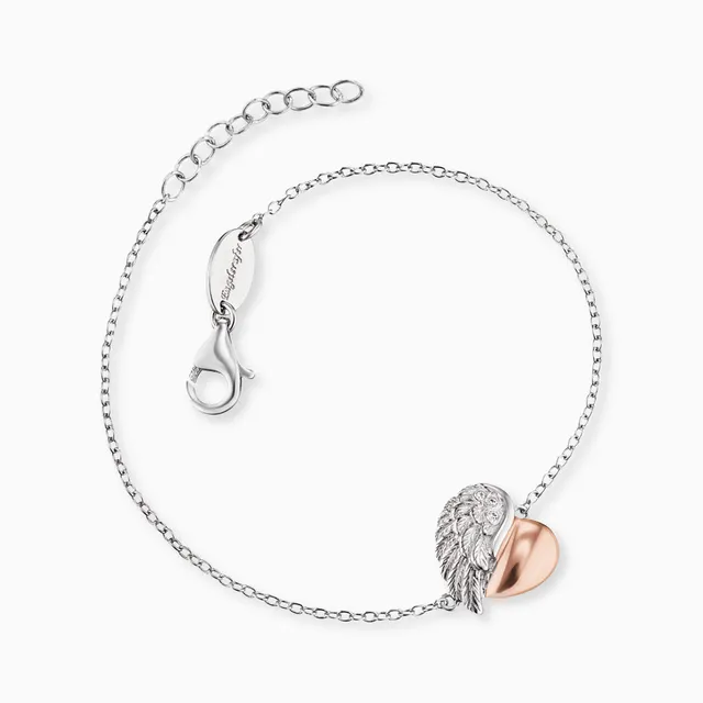 Engelsrufer bratara Herzflugel bicolor zirconia 17-20 cm