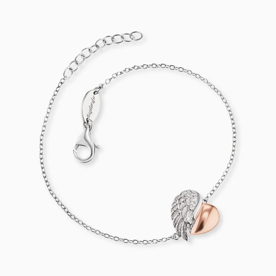 Engelsrufer bratara Herzflugel bicolor zirconia 17-20 cm